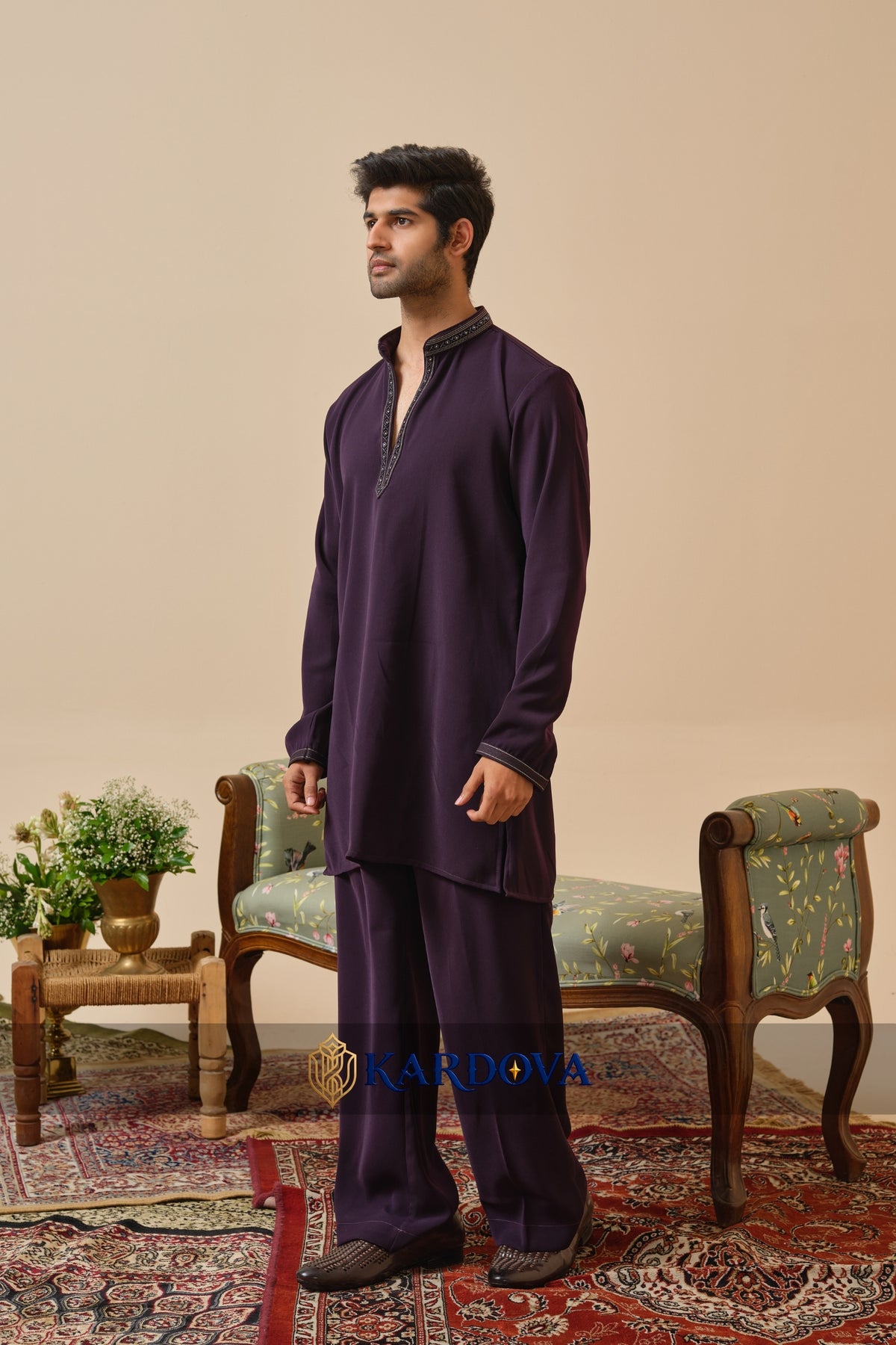 Classic Purple Kurta