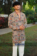 Multi Color Short Kurta with Premium Korean Pant