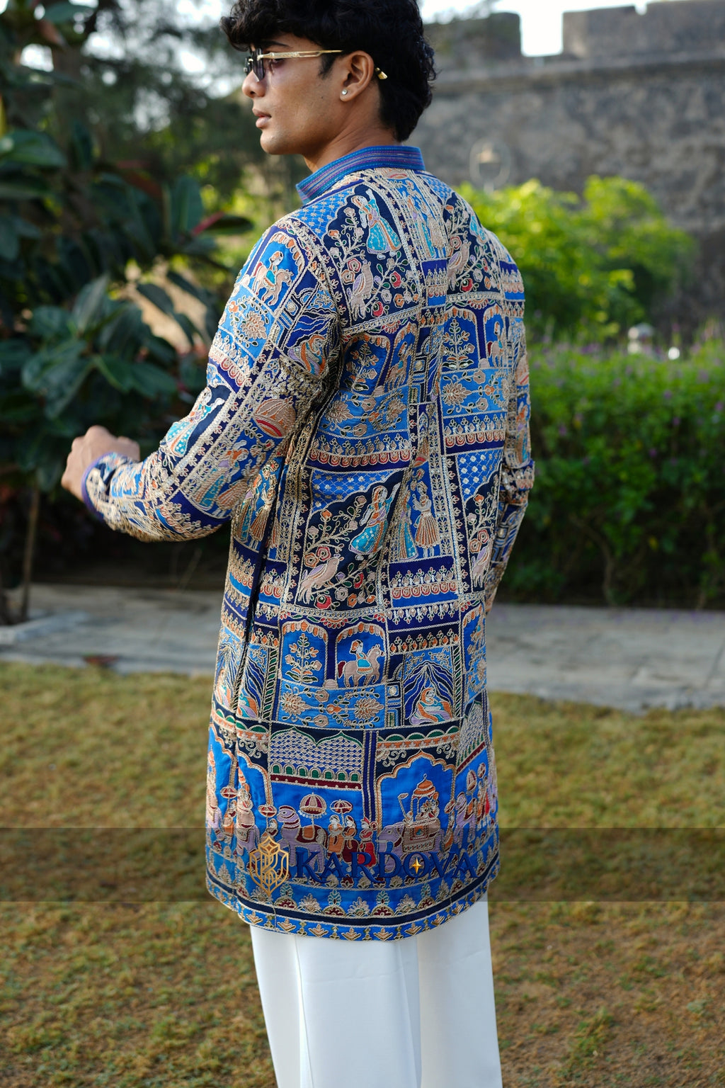 Blue Designer Kurta For Modern Mens